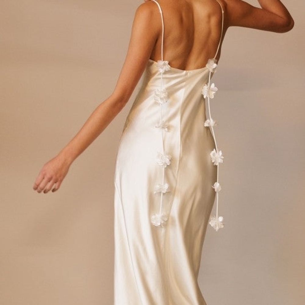 NWT Endless BLU Melody midi dress in white SZ S #35